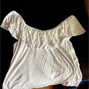 off shoulder ruffle top